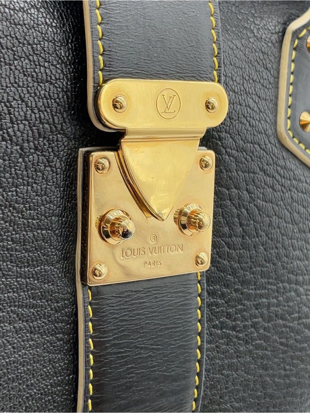 Louis Vuitton Noir Suhali Angenieux PM Satchel - Picture 14 of 16